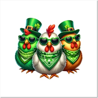 St Patricks Day Trio of Turkeys Posters and Art